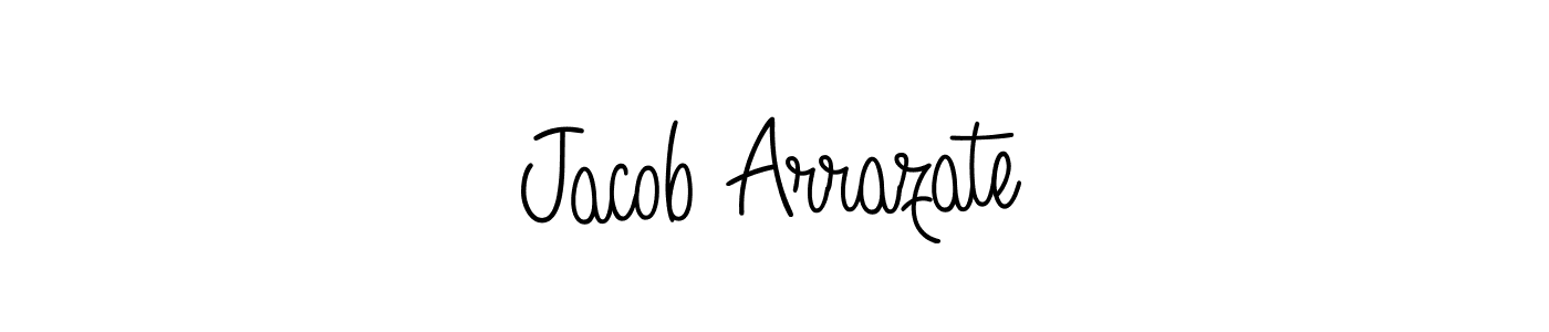 Jacob Arrazate stylish signature style. Best Handwritten Sign (Angelique-Rose-font-FFP) for my name. Handwritten Signature Collection Ideas for my name Jacob Arrazate. Jacob Arrazate signature style 5 images and pictures png