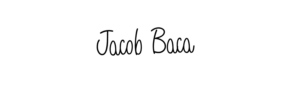 The best way (Angelique-Rose-font-FFP) to make a short signature is to pick only two or three words in your name. The name Jacob Baca include a total of six letters. For converting this name. Jacob Baca signature style 5 images and pictures png