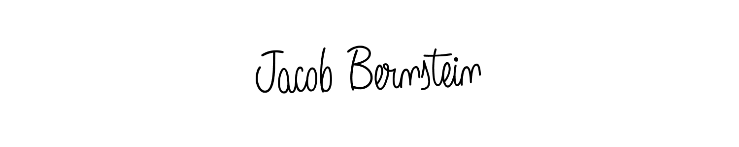 You should practise on your own different ways (Angelique-Rose-font-FFP) to write your name (Jacob Bernstein) in signature. don't let someone else do it for you. Jacob Bernstein signature style 5 images and pictures png