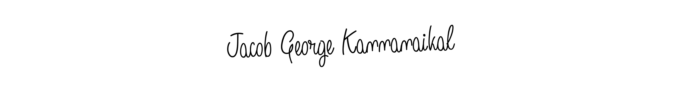 if you are searching for the best signature style for your name Jacob George Kannanaikal. so please give up your signature search. here we have designed multiple signature styles  using Angelique-Rose-font-FFP. Jacob George Kannanaikal signature style 5 images and pictures png