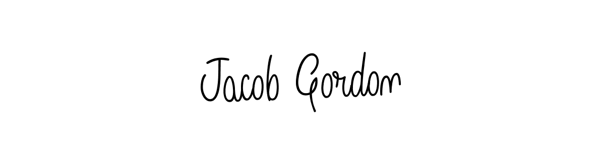 Make a beautiful signature design for name Jacob Gordon. With this signature (Angelique-Rose-font-FFP) style, you can create a handwritten signature for free. Jacob Gordon signature style 5 images and pictures png