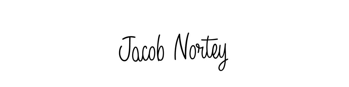 How to make Jacob Nortey name signature. Use Angelique-Rose-font-FFP style for creating short signs online. This is the latest handwritten sign. Jacob Nortey signature style 5 images and pictures png