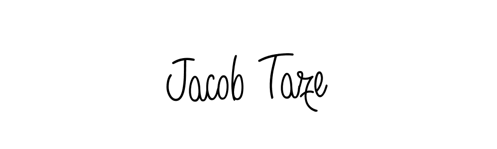 Jacob Taze stylish signature style. Best Handwritten Sign (Angelique-Rose-font-FFP) for my name. Handwritten Signature Collection Ideas for my name Jacob Taze. Jacob Taze signature style 5 images and pictures png