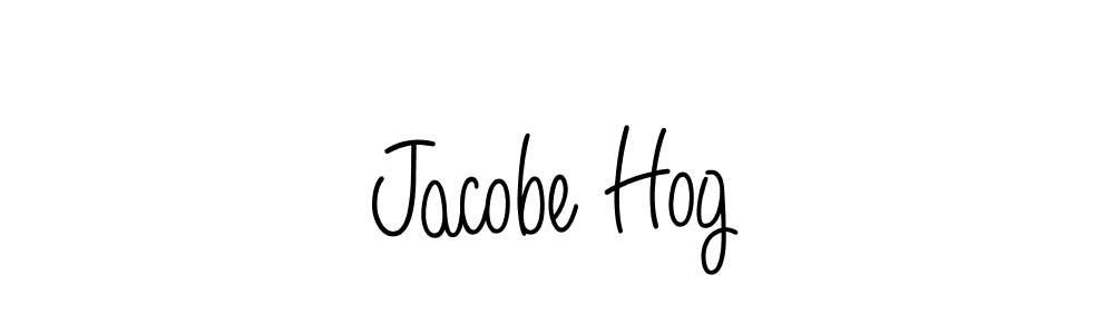 Jacobe Hog stylish signature style. Best Handwritten Sign (Angelique-Rose-font-FFP) for my name. Handwritten Signature Collection Ideas for my name Jacobe Hog. Jacobe Hog signature style 5 images and pictures png