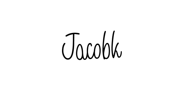 How to make Jacobk name signature. Use Angelique-Rose-font-FFP style for creating short signs online. This is the latest handwritten sign. Jacobk signature style 5 images and pictures png