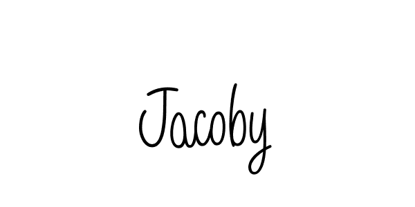 You should practise on your own different ways (Angelique-Rose-font-FFP) to write your name (Jacoby) in signature. don't let someone else do it for you. Jacoby signature style 5 images and pictures png