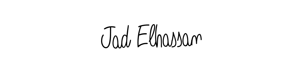 It looks lik you need a new signature style for name Jad Elhassan. Design unique handwritten (Angelique-Rose-font-FFP) signature with our free signature maker in just a few clicks. Jad Elhassan signature style 5 images and pictures png