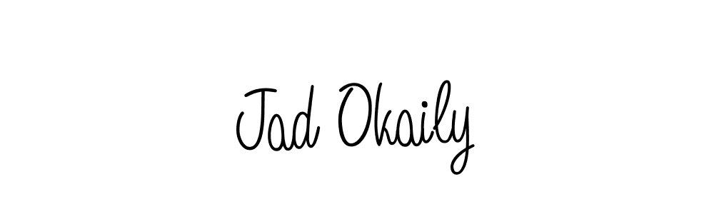 Also You can easily find your signature by using the search form. We will create Jad Okaily name handwritten signature images for you free of cost using Angelique-Rose-font-FFP sign style. Jad Okaily signature style 5 images and pictures png