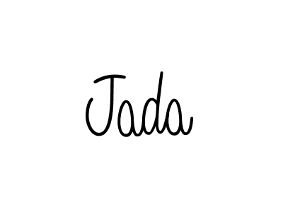 Jada stylish signature style. Best Handwritten Sign (Angelique-Rose-font-FFP) for my name. Handwritten Signature Collection Ideas for my name Jada. Jada signature style 5 images and pictures png