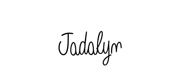 The best way (Angelique-Rose-font-FFP) to make a short signature is to pick only two or three words in your name. The name Jadalyn include a total of six letters. For converting this name. Jadalyn signature style 5 images and pictures png