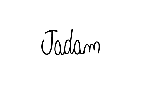 Jadam stylish signature style. Best Handwritten Sign (Angelique-Rose-font-FFP) for my name. Handwritten Signature Collection Ideas for my name Jadam. Jadam signature style 5 images and pictures png