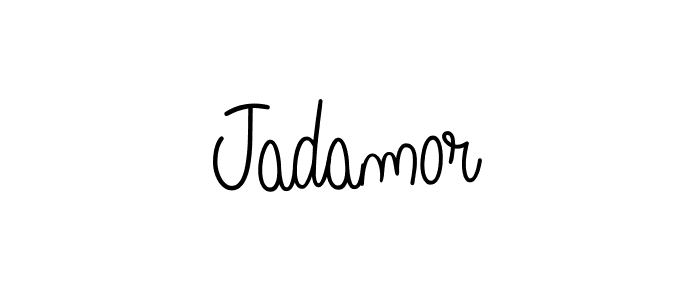 Design your own signature with our free online signature maker. With this signature software, you can create a handwritten (Angelique-Rose-font-FFP) signature for name Jadamor. Jadamor signature style 5 images and pictures png