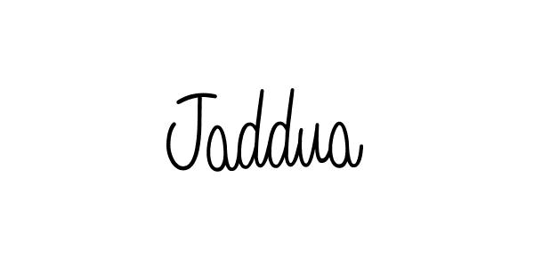 Use a signature maker to create a handwritten signature online. With this signature software, you can design (Angelique-Rose-font-FFP) your own signature for name Jaddua. Jaddua signature style 5 images and pictures png