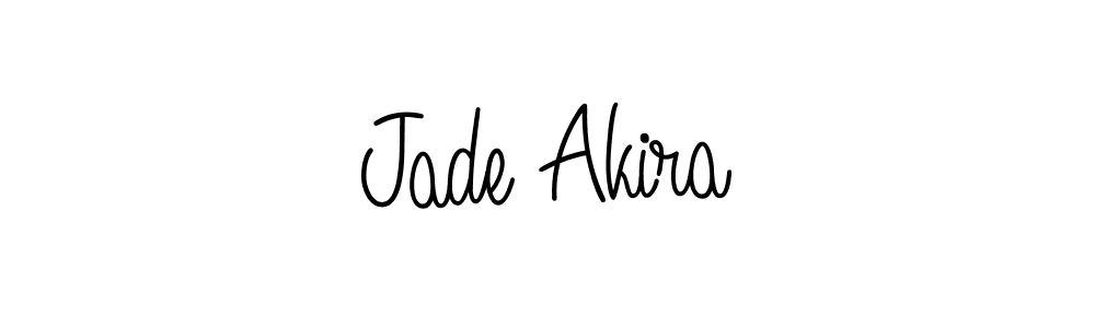 Make a beautiful signature design for name Jade Akira. With this signature (Angelique-Rose-font-FFP) style, you can create a handwritten signature for free. Jade Akira signature style 5 images and pictures png