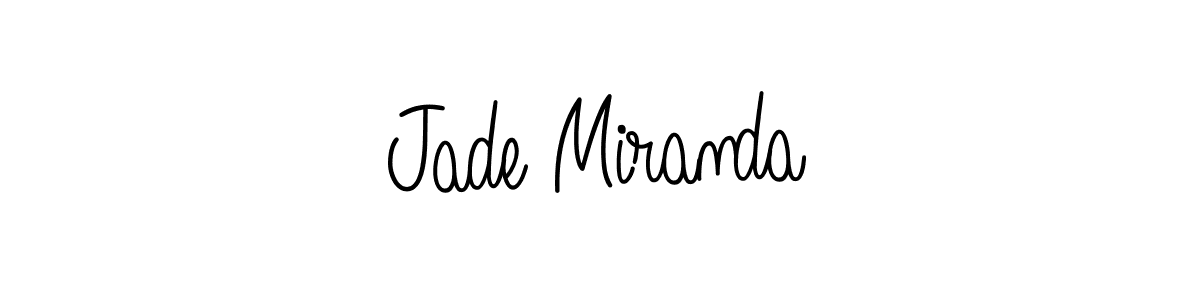 How to Draw Jade Miranda signature style? Angelique-Rose-font-FFP is a latest design signature styles for name Jade Miranda. Jade Miranda signature style 5 images and pictures png