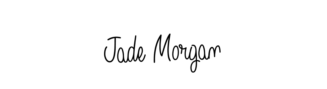Make a beautiful signature design for name Jade Morgan. With this signature (Angelique-Rose-font-FFP) style, you can create a handwritten signature for free. Jade Morgan signature style 5 images and pictures png