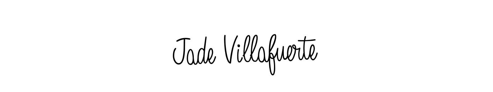 Create a beautiful signature design for name Jade Villafuerte. With this signature (Angelique-Rose-font-FFP) fonts, you can make a handwritten signature for free. Jade Villafuerte signature style 5 images and pictures png