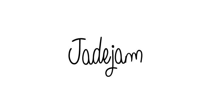 How to make Jadejam signature? Angelique-Rose-font-FFP is a professional autograph style. Create handwritten signature for Jadejam name. Jadejam signature style 5 images and pictures png