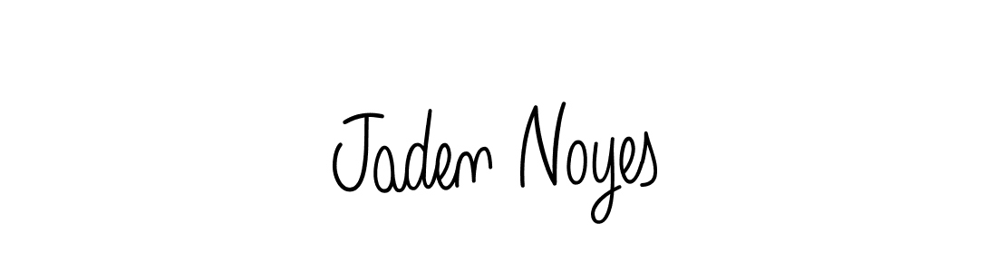 You should practise on your own different ways (Angelique-Rose-font-FFP) to write your name (Jaden Noyes) in signature. don't let someone else do it for you. Jaden Noyes signature style 5 images and pictures png