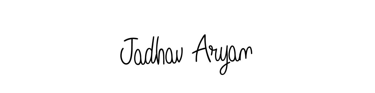 Jadhav Aryan stylish signature style. Best Handwritten Sign (Angelique-Rose-font-FFP) for my name. Handwritten Signature Collection Ideas for my name Jadhav Aryan. Jadhav Aryan signature style 5 images and pictures png