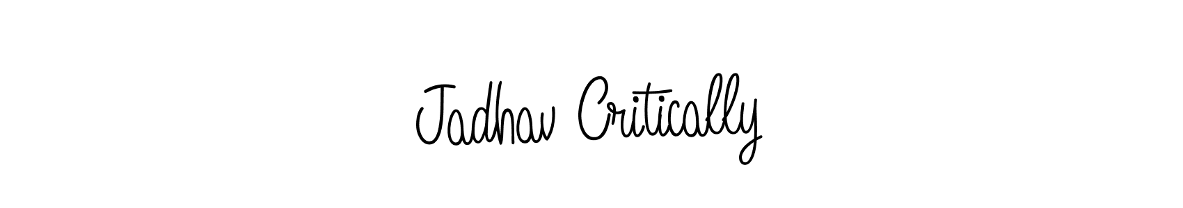 Similarly Angelique-Rose-font-FFP is the best handwritten signature design. Signature creator online .You can use it as an online autograph creator for name Jadhav Critically. Jadhav Critically signature style 5 images and pictures png
