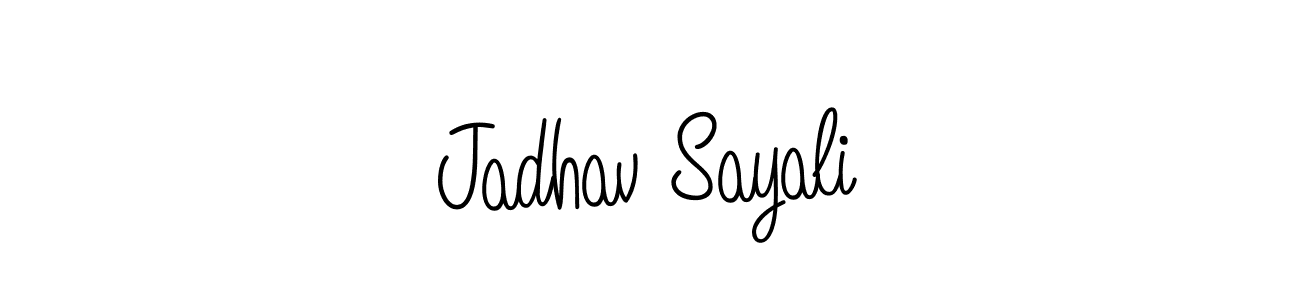 How to make Jadhav Sayali signature? Angelique-Rose-font-FFP is a professional autograph style. Create handwritten signature for Jadhav Sayali name. Jadhav Sayali signature style 5 images and pictures png