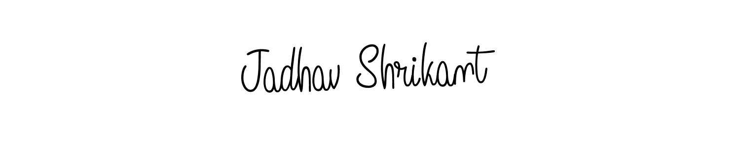 Create a beautiful signature design for name Jadhav Shrikant. With this signature (Angelique-Rose-font-FFP) fonts, you can make a handwritten signature for free. Jadhav Shrikant signature style 5 images and pictures png
