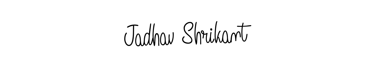 Create a beautiful signature design for name Jadhav Shrikant. With this signature (Angelique-Rose-font-FFP) fonts, you can make a handwritten signature for free. Jadhav Shrikant signature style 5 images and pictures png