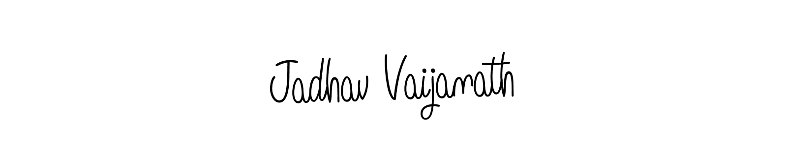 Design your own signature with our free online signature maker. With this signature software, you can create a handwritten (Angelique-Rose-font-FFP) signature for name Jadhav Vaijanath. Jadhav Vaijanath signature style 5 images and pictures png