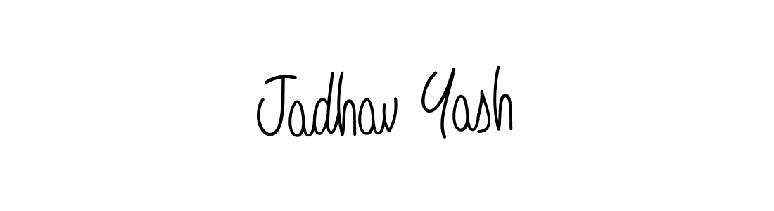 How to Draw Jadhav Yash signature style? Angelique-Rose-font-FFP is a latest design signature styles for name Jadhav Yash. Jadhav Yash signature style 5 images and pictures png