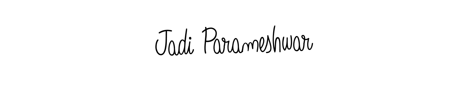 Create a beautiful signature design for name Jadi Parameshwar. With this signature (Angelique-Rose-font-FFP) fonts, you can make a handwritten signature for free. Jadi Parameshwar signature style 5 images and pictures png