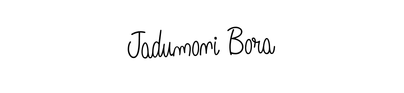 Also we have Jadumoni Bora name is the best signature style. Create professional handwritten signature collection using Angelique-Rose-font-FFP autograph style. Jadumoni Bora signature style 5 images and pictures png