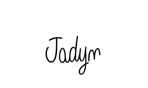 Create a beautiful signature design for name Jadyn. With this signature (Angelique-Rose-font-FFP) fonts, you can make a handwritten signature for free. Jadyn signature style 5 images and pictures png