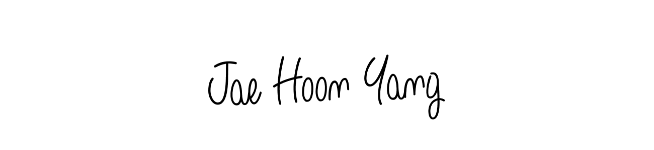 Make a beautiful signature design for name Jae Hoon Yang. With this signature (Angelique-Rose-font-FFP) style, you can create a handwritten signature for free. Jae Hoon Yang signature style 5 images and pictures png