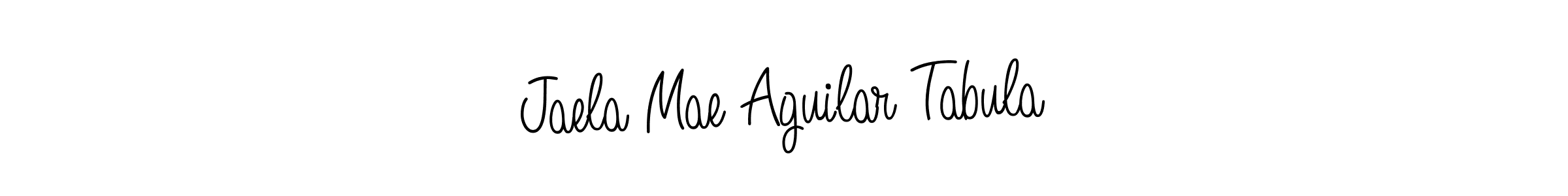 How to Draw Jaela Mae Aguilar Tabula signature style? Angelique-Rose-font-FFP is a latest design signature styles for name Jaela Mae Aguilar Tabula. Jaela Mae Aguilar Tabula signature style 5 images and pictures png