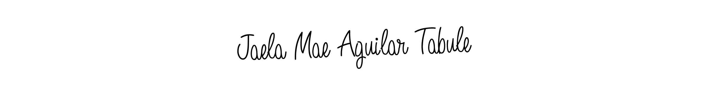 Angelique-Rose-font-FFP is a professional signature style that is perfect for those who want to add a touch of class to their signature. It is also a great choice for those who want to make their signature more unique. Get Jaela Mae Aguilar Tabule name to fancy signature for free. Jaela Mae Aguilar Tabule signature style 5 images and pictures png