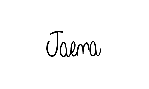 You should practise on your own different ways (Angelique-Rose-font-FFP) to write your name (Jaena) in signature. don't let someone else do it for you. Jaena signature style 5 images and pictures png