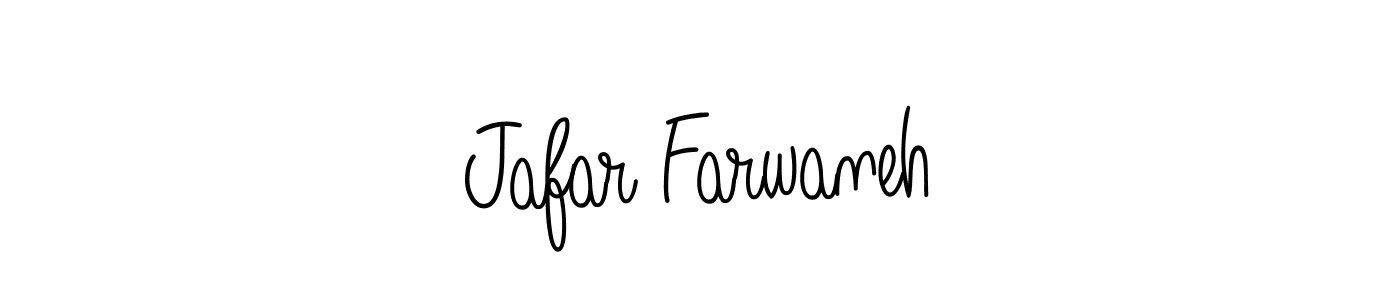 Design your own signature with our free online signature maker. With this signature software, you can create a handwritten (Angelique-Rose-font-FFP) signature for name Jafar Farwaneh. Jafar Farwaneh signature style 5 images and pictures png