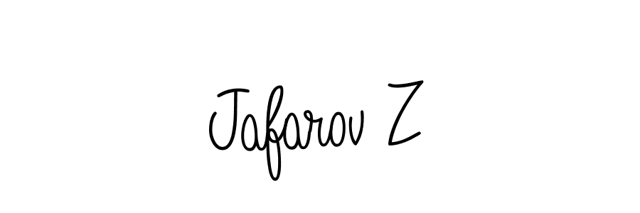 Design your own signature with our free online signature maker. With this signature software, you can create a handwritten (Angelique-Rose-font-FFP) signature for name Jafarov Z. Jafarov Z signature style 5 images and pictures png