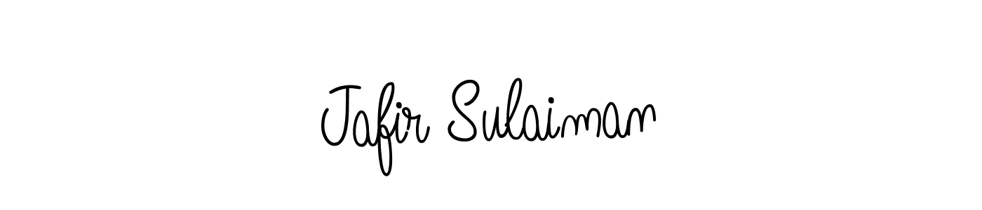 Make a beautiful signature design for name Jafir Sulaiman. With this signature (Angelique-Rose-font-FFP) style, you can create a handwritten signature for free. Jafir Sulaiman signature style 5 images and pictures png