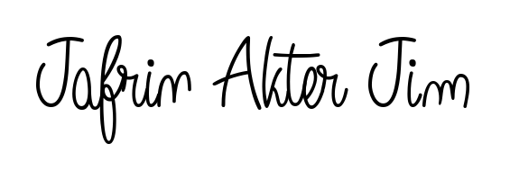 Also You can easily find your signature by using the search form. We will create Jafrin Akter Jim name handwritten signature images for you free of cost using Angelique-Rose-font-FFP sign style. Jafrin Akter Jim signature style 5 images and pictures png