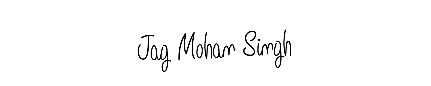 Jag Mohan Singh stylish signature style. Best Handwritten Sign (Angelique-Rose-font-FFP) for my name. Handwritten Signature Collection Ideas for my name Jag Mohan Singh. Jag Mohan Singh signature style 5 images and pictures png