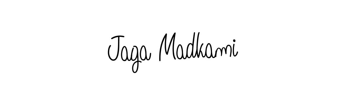 Design your own signature with our free online signature maker. With this signature software, you can create a handwritten (Angelique-Rose-font-FFP) signature for name Jaga Madkami. Jaga Madkami signature style 5 images and pictures png