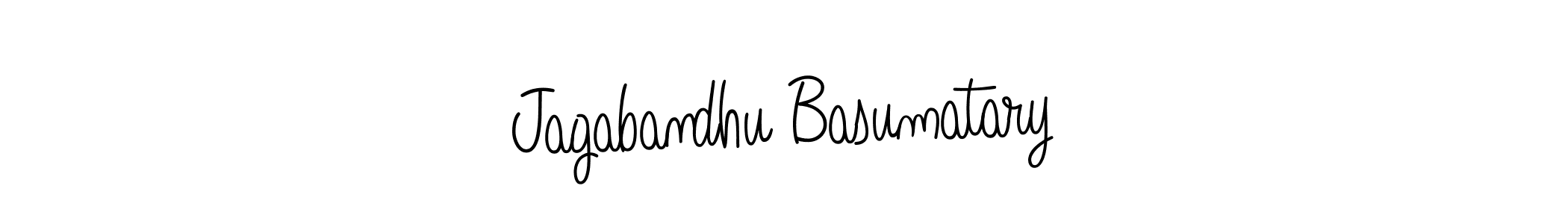 Create a beautiful signature design for name Jagabandhu Basumatary. With this signature (Angelique-Rose-font-FFP) fonts, you can make a handwritten signature for free. Jagabandhu Basumatary signature style 5 images and pictures png