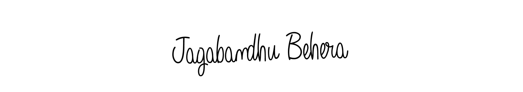 Create a beautiful signature design for name Jagabandhu Behera. With this signature (Angelique-Rose-font-FFP) fonts, you can make a handwritten signature for free. Jagabandhu Behera signature style 5 images and pictures png