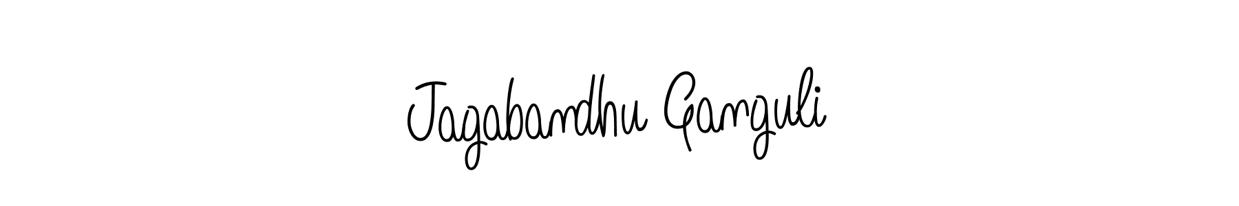 How to make Jagabandhu Ganguli name signature. Use Angelique-Rose-font-FFP style for creating short signs online. This is the latest handwritten sign. Jagabandhu Ganguli signature style 5 images and pictures png