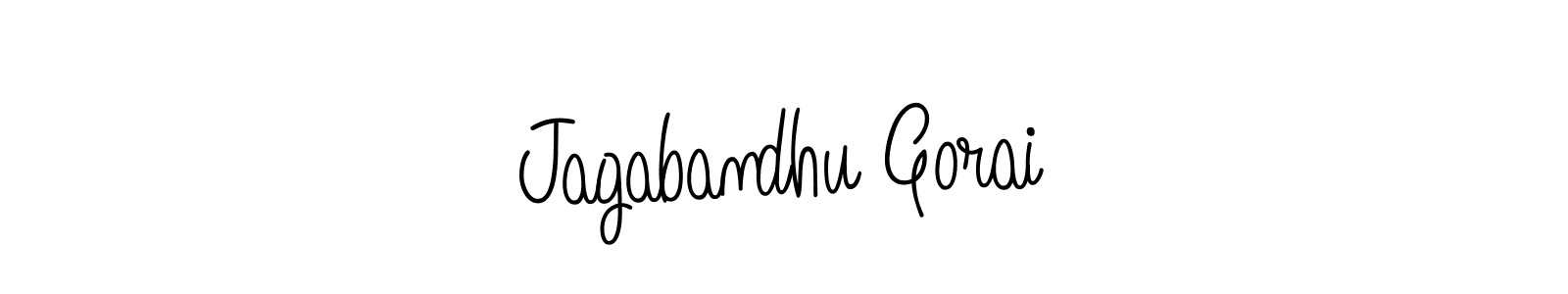 Use a signature maker to create a handwritten signature online. With this signature software, you can design (Angelique-Rose-font-FFP) your own signature for name Jagabandhu Gorai. Jagabandhu Gorai signature style 5 images and pictures png