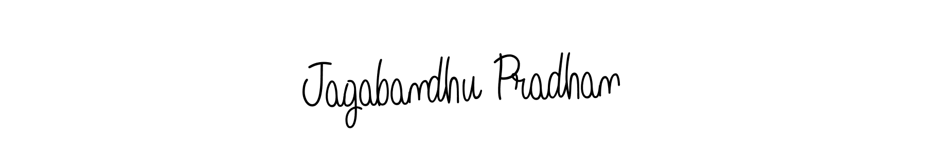 Create a beautiful signature design for name Jagabandhu Pradhan. With this signature (Angelique-Rose-font-FFP) fonts, you can make a handwritten signature for free. Jagabandhu Pradhan signature style 5 images and pictures png