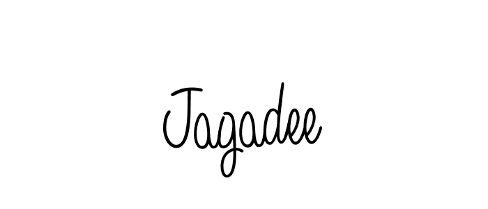The best way (Angelique-Rose-font-FFP) to make a short signature is to pick only two or three words in your name. The name Jagadee include a total of six letters. For converting this name. Jagadee signature style 5 images and pictures png