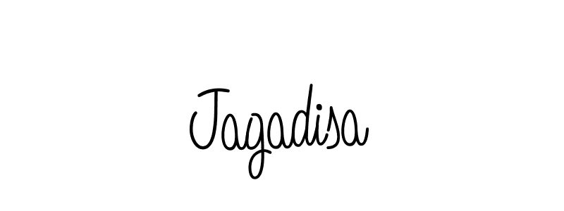 Make a beautiful signature design for name Jagadisa. With this signature (Angelique-Rose-font-FFP) style, you can create a handwritten signature for free. Jagadisa signature style 5 images and pictures png